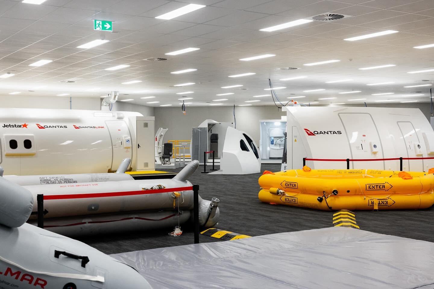 Flight simulators and training area