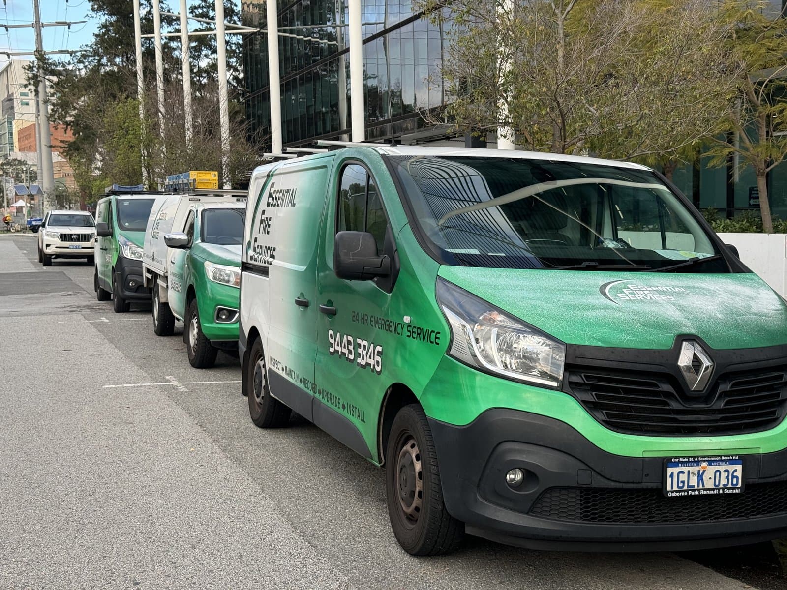 EFS branded service vehicle fleet