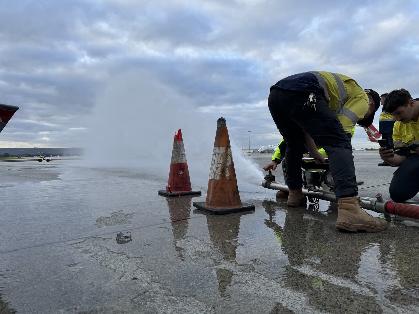EFS technician performing compliance testing