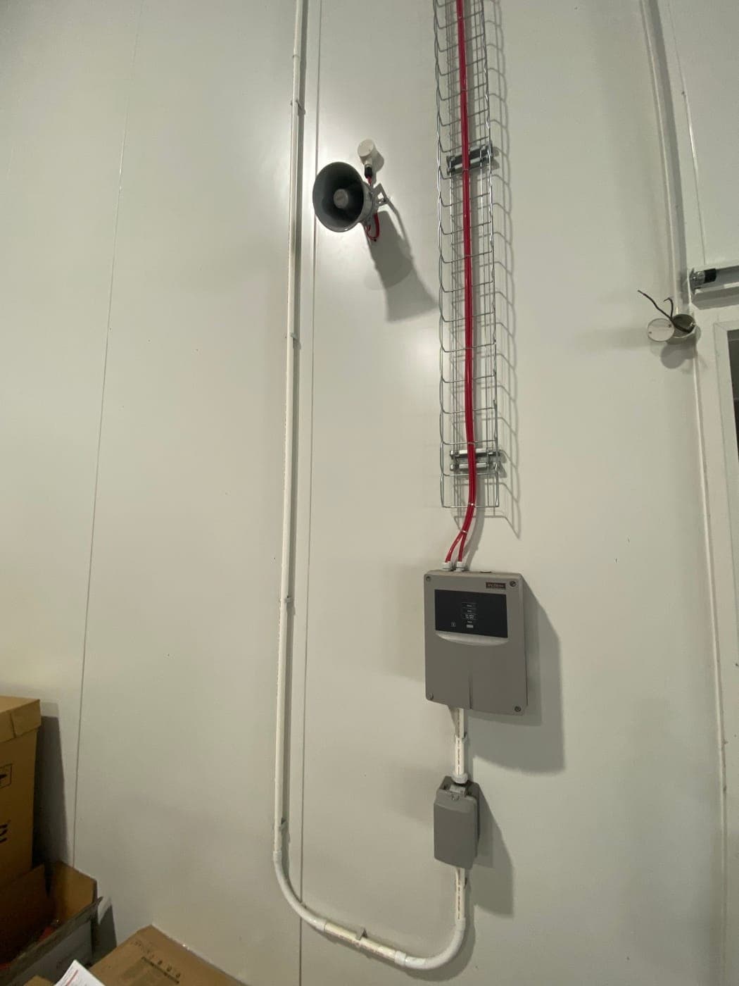 EWIS speaker and aspirating detection in cold storage