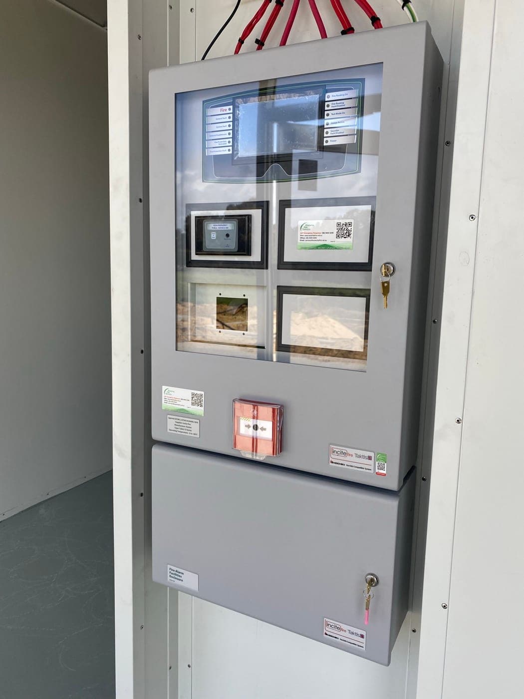 Fire indicator panel and manual call point